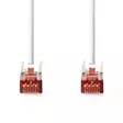 CAT6a nätverkskabel | S/FTP | RJ45 hane | RJ45 hane | 10.0 m | Snagless | Rund | LSZH | Vit | Låda - Dator och nätverk - 5412810416585 - 10