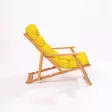 Trädgårdsstol Hanah Home My008 Gul Massivt Trä 50x81x50 cm - Trädgårdsstolar och soffor - 8683742129295 - 3