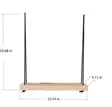 Vägghylla Hanah Home Aa055 Valnöt Massivt Trä 40x50x13 cm - Vägghyllor - 8681875072525 - 6