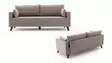 3-sits soffa Atelier del Sofa Bella Cream Polyester 208x81x85 cm - Soffor - 8681875547665 - 6