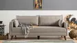 3-sits soffa Atelier del Sofa Bella Cream Polyester 208x81x85 cm - Soffor - 8681875547665 - 1