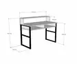 Skrivbord Hanah Home Kemo Valnöt Spånskiva 120x95,8x55 cm - Skrivbord - 8682870049895 - 4