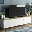 TV-bänk Hanah Home Neon Vit Spånskiva 160x35x32 cm - TV-bänkar - 8682870115125 - 6