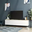 TV-bänk Hanah Home Neon Vit Spånskiva 160x35x32 cm - TV-bänkar - 8682870115125 - 2