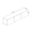 TV-bänk Hanah Home Neon Vit Spånskiva 160x35x32 cm - TV-bänkar - 8682870115125 - 8