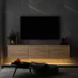 TV-bänk Hanah Home Neon Illuminated Furu Spånskiva 160x35x32 cm - TV-bänkar - 8683743528035 - 1