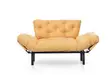2-sits bäddsoffa Atelier del Sofa Nitta Senap Polyester 155x70x85 cm - Bäddsoffor - 8681875833515 - 8