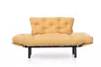 2-sits bäddsoffa Atelier del Sofa Nitta Senap Polyester 155x70x85 cm - Bäddsoffor - 8681875833515 - 6