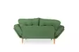 3-sits bäddsoffa Atelier del Sofa Nina Grön Linne 190x60x40 cm - Bäddsoffor - 8681875833485 - 4