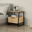 Sängbord Hanah Home Pal Oak Ek Spånskiva 45x50x41 cm - Nattduksbord - 8683342782685 - 1
