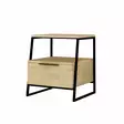 Sängbord Hanah Home Pal Oak Ek Spånskiva 45x50x41 cm - Nattduksbord - 8683342782685 - 3