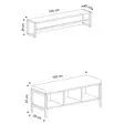 Hallmöbel Hanah Home Shana Ek Spånskiva 100x43x35 cm - Klädhängare - 8681875933185 - 4