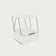Sängbord Hanah Home Tekoba Vit Spånskiva 42x52x41 cm - Nattduksbord - 8682870763975 - 2
