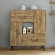 Förvaringsskåp Hanah Home Hercules 3100 Valnöt Spånskiva 105x120x35 cm - Skåp och byråer - 8683342214575 - 2