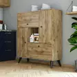 Förvaringsskåp Hanah Home Hercules 3100 Valnöt Spånskiva 105x120x35 cm - Skåp och byråer - 8683342214575 - 1