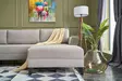 Hörnbäddsoffa Atelier del Sofa Eris Cream Polyester Linne 300x202x78 cm - Soffor - 8682870658905 - 3
