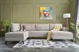 Hörnbäddsoffa Atelier del Sofa Eris Cream Polyester Linne 300x202x78 cm - Soffor - 8682870658905 - 1