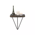 Vägghylla Hanah Home Phalaenopsis Svart Valnöt Trä Metall 27x30x15 cm - Vägghyllor - 8683342203555 - 4