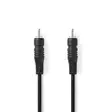 Digital Audio Kabel | RCA Hane | RCA Hane | Nickelplaterad | 2.00 m | Rund | PVC | Svart | Låda - Ljudkablar - 5412810288335 - 1