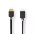 High Speed HDMI kabel med Ethernet | HDMI Kontakt | HDMI Utgång | 4K@60Hz | ARC | 18 Gbps | 3.00 m | Rund | PVC | Antracit | Låda - HDMI-kablar - 5412810412495 - 1