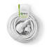 Strömförlängningskabel | Strömkontakt Hane | Strömkontakt Hona | Rak | Rak | Nickelplaterad | 10.0 m | Rund | Vit | Label - Förlängningskablar - 5412810291915 - 3