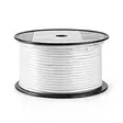 Koaxialkabel på Bobin | Koax 12 | 75 Ohm | Dubbelskärmad | ECA | 100.0 m | Koax | PVC | Vit | Rulle - Antennkablar - 5412810306695 - 69