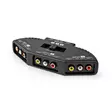 Composite Video Switch | 3-Port port(s) | Ingång för audio/video/dataanslutningar: 3x Composite Video (RWY) | Audio / video / dataanslutningar utgång: 1x Composite Video (RWY) | 1024x576 | ABS | Svart - Dator och nätverk - 5412810296545 - 40
