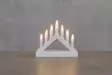 Kynttelikk=C3=B6 7-haarainen mini 13 cm valko - LED-ljus och lyktor - 6410416310565 - 2