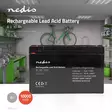 Uppladdningsbart blybatteri | Lead-Acid | Uppladdningsbar | 6 V | 10000 mAh - Bilbatterier och småbatterier - 5412810284115 - 5