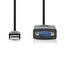 RS232-omvandlare | USB-A Hane | D-SUB 9-Pin Hane | Nickelplaterad | 0.90 m | Rund | PVC | Svart | Låda - Dator och nätverk - 5412810266265 - 5