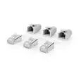 RJ45-kontakt | RJ45 Pass Through | Solid/strängad FTP CAT6a | Rak | Guldplaterad | 10 st. | Polycarbonate | Grå / Svart / Vit | Låda - Dator och nätverk - 5412810336395 - 40