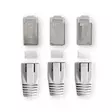 RJ45-kontakt | RJ45 Pass Through | Solid/strängad FTP CAT6a | Rak | Guldplaterad | 10 st. | Polycarbonate | Grå / Svart / Vit | Låda - Dator och nätverk - 5412810336395 - 30