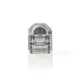 RJ45-kontakt | Hane | Solid UTP CAT6 | Rak | Guldplaterad | 10 st. | PVC | Grå | Låda - Dator och nätverk - 5412810265695 - 15