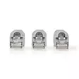 RJ45-kontakt | Hane | Solid UTP CAT6 | Rak | Guldplaterad | 10 st. | PVC | Grå | Låda - Dator och nätverk - 5412810265695 - 11