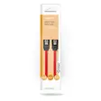 SATA kabel | 3 Gbps | SATA 7-Pin Hona | SATA 7-Pin Hona | Nickelplaterad | 0.50 m | Platt | PVC | Röd | Låda - Dator och nätverk - 5412810422265 - 66