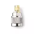 SMA Adapter | SMA Hane | N Hane | Guldplaterad | 50 Ohm | Rak | PVC | Guld / Silver | 2 st. | Låda - Nedis produkter - 5412810425655 - 30