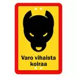 Sekure 2mm 20x30cm aluminiumskylt "Se upp för arg hund" - Vägvisare och varningsskyltar - 6438014353685 - 1