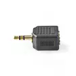 Stereo Audio Adapter | 3.5 mm Hane | 2x 3.5 mm, Hona | Guldplaterad | Rak | ABS | Svart | 10 st. | Plastpåse - Ljudadaptrar - 5412810298785 - 10