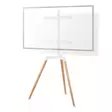 Golvstativ | 50 - 65 " | Maximal skärmvikt som stöds: 35 kg | Scandinavian Design | Roterbar | Anti-tip rem | Snäpplås | Aluminium / Stål | Vit - TV-stativ - 5412810328895 - 1