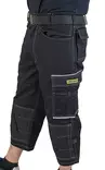 Arbetsbyxor 3/4-längd svarta - Arbetsbyxor och overaller - 6438168092645 - 2