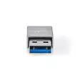 USB-A Adapter | USB 3.2 Gen 1 | USB-A Hane | USB-C Hona | 5 Gbps | Rund | Nickelplaterad | Silver | Kartong med täckt fönster - Dator och nätverk - 5412810334445 - 10