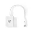 USB-C Adapter | USB 3.2 Gen 1 | USB-C Hane | VGA hona 15p | 1080p | 5 Gbps | 0.20 m | Rund | Nickelplaterad | PVC | Vit | Plastpåse - Dator och nätverk - 5412810319855 - 1