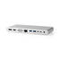 USB Dockningsstation | USB 3.2 Gen 1 | USB-C Hane | DisplayPort Hona / HDMI Utgång / RJ45 Hona / VGA hona 15p / 2x 3.5 mm, Hona / 2x USB-C / 4x USB-A | 0.20 m | Rund | Nickelplaterad | Flätad / Nylon | Vit | Window Box med Euro Lock - Dator och nätverk - 5412810329595 - 6