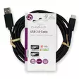 USB-kabel | USB 2.0 | USB-A Hane | USB-C Hane | 15 W | 480 Mbps | Nickelplaterad | 3.00 m | Rund | PVC | Svart | Label - Dator och nätverk - 5412810421695 - 66