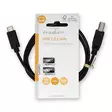 USB-kabel | USB 2.0 | USB-C Hane | USB-B Hane | 480 Mbps | Nickelplaterad | 1.00 m | Rund | PVC | Svart | Label - Dator och nätverk - 5412810421725 - 66