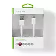 USB-kabel | USB 3.2 Gen 1 | USB-A Hane | USB-C Hane | 60 W | 5 Gbps | Nickelplaterad | 2.00 m | Rund | PVC | Vit | Låda - Dator och nätverk - 5412810317745 - 66