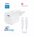 Laddare | 20 W | 1x USB-C / DATA CABLE USB-C/USB-C | Vit | Swissten - Nätladdare - 8595217484375 - 1