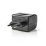 Eluttag Adapter | Euro / Typ C (CEE 7/16) | 100 - 240 V AC 50/60 Hz | 12 V DC | 6 W | Strömadapter | 0.3 A | Svart | Plast - Nedis produkter - 5412810292585 - 6