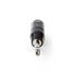 XLR Adapter | XLR 3-stifts hane | 6.35 mm Hane | Nickelplaterad | Rak | Metall | Svart | 1 st. | Plastpåse - Ljudadaptrar - 5412810296255 - 5