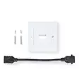 HDMI Vägglåda | 1x HDMI Female | 4K@60Hz | HDMI Utgång | Svart | 18 Gbps | Guldplaterad | Låda - Nedis produkter - 5412810427185 - 75